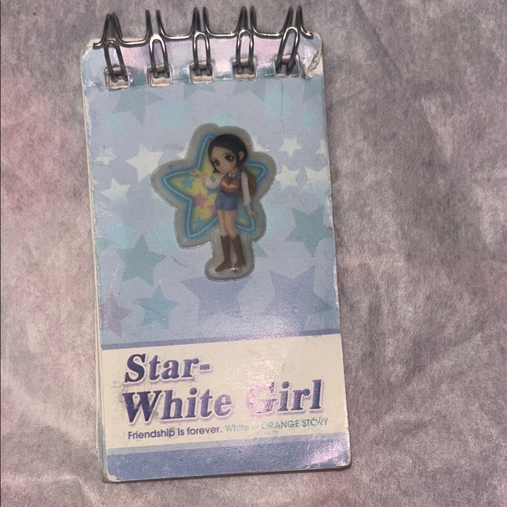 Spiral Notepad - Blue and White